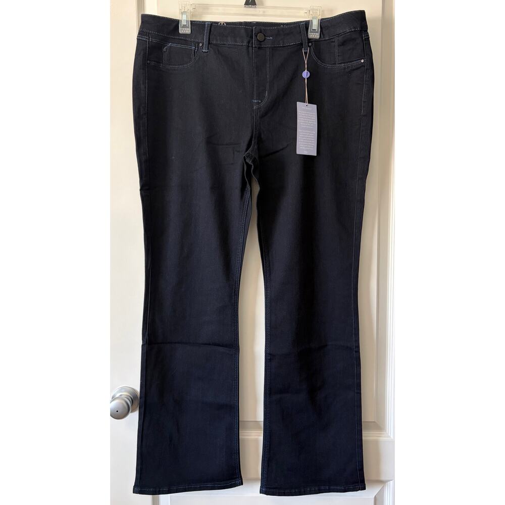 Hot in Hollywood Pull On Baby Bell Jeans Dark Wash Size XL New With Tags